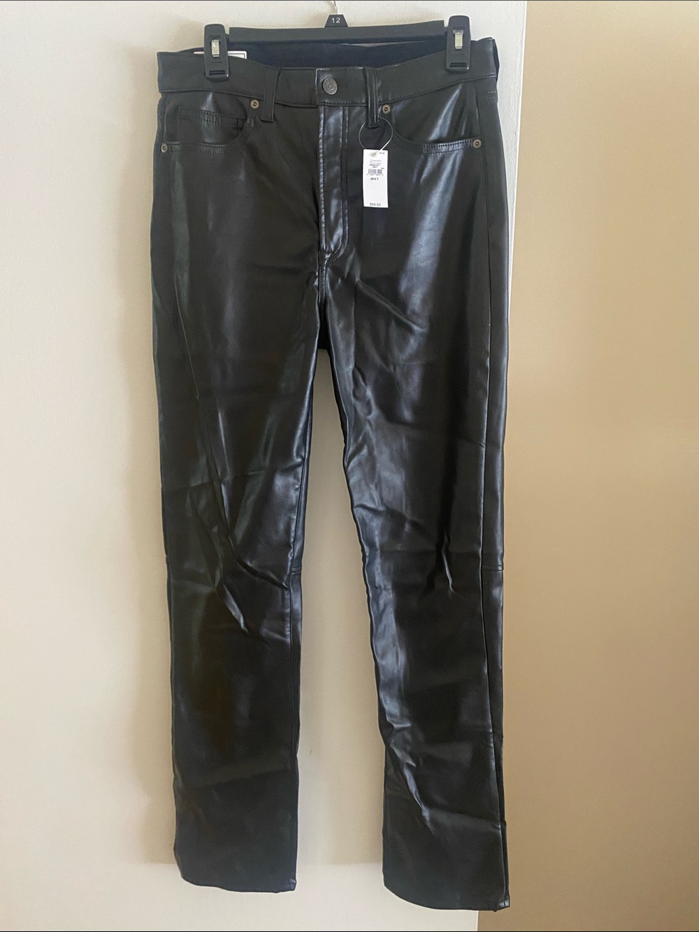 Pleather black pants